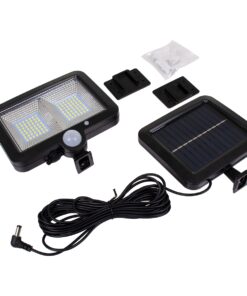 GloboStar® 71459 Αυτόνομος Ηλιακός Προβολέας LED SMD 10W 260lm με Ενσωματωμένη Μπαταρία 1200mAh – Φωτοβολταϊκό Πάνελ με Αισθητήρα Ημέρας-Νύχτας – PIR Αισθητήρα Κίνησης Αδιάβροχο IP65 Ψυχρό Λευκό 6000K