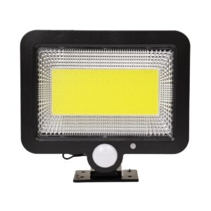 GloboStar® 71460 Αυτόνομος Ηλιακός Προβολέας LED 100 COB 20W 1200lm με Ενσωματωμένη Μπαταρία 2400mAh – Φωτοβολταϊκό Πάνελ με Αισθητήρα Ημέρας-Νύχτας – PIR Αισθητήρα Κίνησης Αδιάβροχο IP65 Ψυχρό Λευκό 6000K