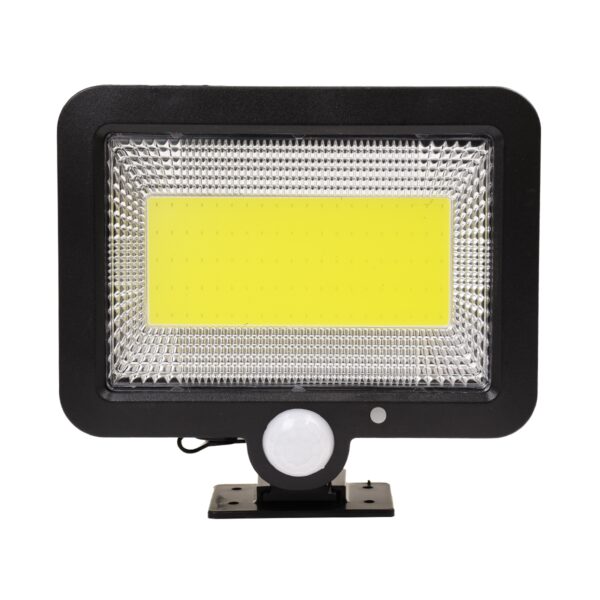 GloboStar® 71460 Αυτόνομος Ηλιακός Προβολέας LED 100 COB 20W 1200lm με Ενσωματωμένη Μπαταρία 2400mAh – Φωτοβολταϊκό Πάνελ με Αισθητήρα Ημέρας-Νύχτας – PIR Αισθητήρα Κίνησης Αδιάβροχο IP65 Ψυχρό Λευκό 6000K