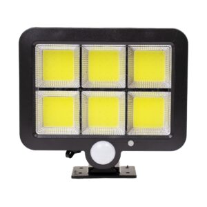 GloboStar® 71461 Αυτόνομος Ηλιακός Προβολέας LED 108 2 x COB 25W 1400lm με Ενσωματωμένη Μπαταρία 2400mAh – Φωτοβολταϊκό Πάνελ με Αισθητήρα Ημέρας-Νύχτας – PIR Αισθητήρα Κίνησης Αδιάβροχο IP65 Ψυχρό Λευκό 6000K