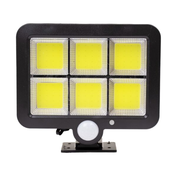 GloboStar® 71461 Αυτόνομος Ηλιακός Προβολέας LED 108 2 x COB 25W 1400lm με Ενσωματωμένη Μπαταρία 2400mAh – Φωτοβολταϊκό Πάνελ με Αισθητήρα Ημέρας-Νύχτας – PIR Αισθητήρα Κίνησης Αδιάβροχο IP65 Ψυχρό Λευκό 6000K