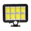 GloboStar® 71463 Αυτόνομος Ηλιακός Προβολέας LED 120 6 x COB 35W 1800lm με Ενσωματωμένη Μπαταρία 2400mAh – Φωτοβολταϊκό Πάνελ με Αισθητήρα Ημέρας-Νύχτας – PIR Αισθητήρα Κίνησης Αδιάβροχο IP65 Ψυχρό Λευκό 6000K