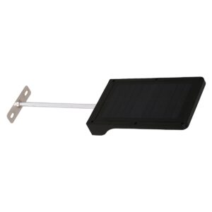 GloboStar® 71469 Αυτόνομο Ηλιακό Φωτιστικό Τοίχου Μαύρο LED SMD 4W 550lm με Ενσωματωμένη Μπαταρία 2200mAh – Φωτοβολταϊκό Πάνελ – Βάση Στήριξης – Αισθητήρα Ημέρας-Νύχτας PIR Αισθητήρα Κίνησης Αδιάβροχο IP65 Ψυχρό Λευκό 6000K