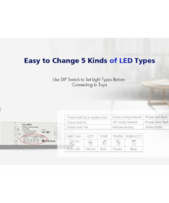 GloboStar® 71470 V5-L SKYDANCE DC WiFi & RF 2.4Ghz Dimmer High Speed Controller 5 Καναλιών DC 12-48V 5 x 6A 288W – Max 30A 1440W – IP20 Μ18 x Π5.7 x Υ2.8cm – 5 Years Warranty
