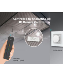 GloboStar® 71470 V5-L SKYDANCE DC WiFi & RF 2.4Ghz Dimmer High Speed Controller 5 Καναλιών DC 12-48V 5 x 6A 288W – Max 30A 1440W – IP20 Μ18 x Π5.7 x Υ2.8cm – 5 Years Warranty
