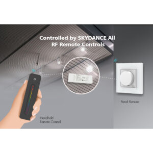GloboStar® 71470 V5-L SKYDANCE DC WiFi & RF 2.4Ghz Dimmer High Speed Controller 5 Καναλιών DC 12-48V 5 x 6A 288W – Max 30A 1440W – IP20 Μ18 x Π5.7 x Υ2.8cm – 5 Years Warranty