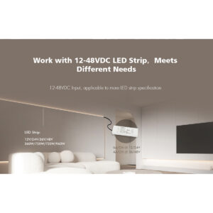 GloboStar® 71470 V5-L SKYDANCE DC WiFi & RF 2.4Ghz Dimmer High Speed Controller 5 Καναλιών DC 12-48V 5 x 6A 288W – Max 30A 1440W – IP20 Μ18 x Π5.7 x Υ2.8cm – 5 Years Warranty