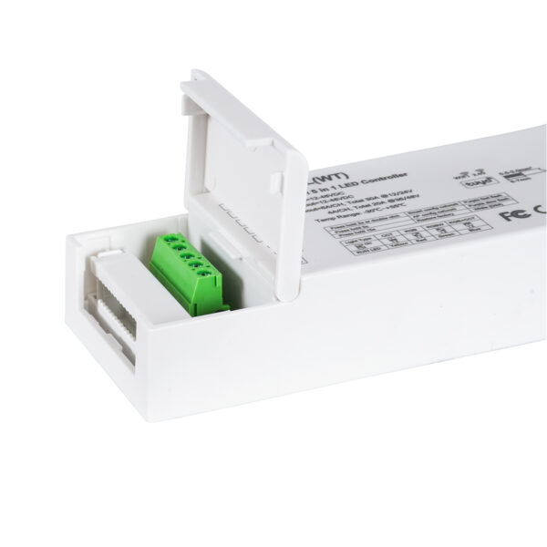 GloboStar® 71470 V5-L SKYDANCE DC WiFi & RF 2.4Ghz Dimmer High Speed Controller 5 Καναλιών DC 12-48V 5 x 6A 288W – Max 30A 1440W – IP20 Μ18 x Π5.7 x Υ2.8cm – 5 Years Warranty