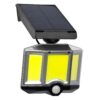 GloboStar® 71482 Αυτόνομος Ηλιακός Προβολέας LED COB 20W 1500lm με Ενσωματωμένη Μπαταρία 2400mAh – Φωτοβολταϊκό Πάνελ με Αισθητήρα Ημέρας-Νύχτας – PIR Αισθητήρα Κίνησης και Ασύρματο Χειριστήριο IR Αδιάβροχο IP65 Ψυχρό Λευκό 6000K