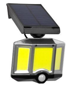 GloboStar® 71482 Αυτόνομος Ηλιακός Προβολέας LED COB 20W 1500lm με Ενσωματωμένη Μπαταρία 2400mAh – Φωτοβολταϊκό Πάνελ με Αισθητήρα Ημέρας-Νύχτας – PIR Αισθητήρα Κίνησης και Ασύρματο Χειριστήριο IR Αδιάβροχο IP65 Ψυχρό Λευκό 6000K