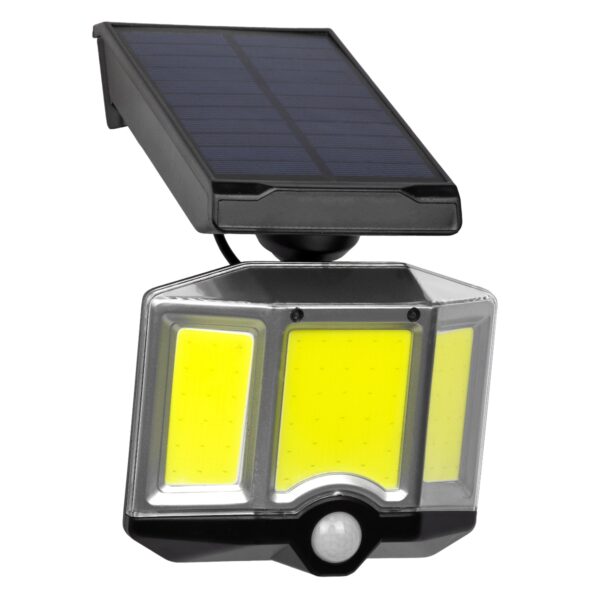 GloboStar® 71482 Αυτόνομος Ηλιακός Προβολέας LED COB 20W 1500lm με Ενσωματωμένη Μπαταρία 2400mAh – Φωτοβολταϊκό Πάνελ με Αισθητήρα Ημέρας-Νύχτας – PIR Αισθητήρα Κίνησης και Ασύρματο Χειριστήριο IR Αδιάβροχο IP65 Ψυχρό Λευκό 6000K