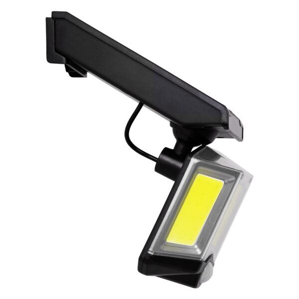 GloboStar® 71482 Αυτόνομος Ηλιακός Προβολέας LED COB 20W 1500lm με Ενσωματωμένη Μπαταρία 2400mAh – Φωτοβολταϊκό Πάνελ με Αισθητήρα Ημέρας-Νύχτας – PIR Αισθητήρα Κίνησης και Ασύρματο Χειριστήριο IR Αδιάβροχο IP65 Ψυχρό Λευκό 6000K