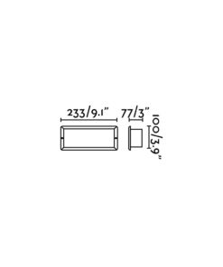 Faro Barcelona LISO Χωνευτό Φωτιστικό Τοίχου, IP44 Χωρίς Flash Box, Μαύρου Χρώματος- 71491
