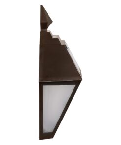 GloboStar® 71493 Αυτόνομο Ηλιακό Φωτιστικό Τοίχου Καφέ LED SMD 1W 40lm με Ενσωματωμένη Μπαταρία 600mAh – Φωτοβολταϊκό Πάνελ με Αισθητήρα Ημέρας-Νύχτας IP65 Ψυχρό Λευκό 6000K