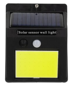 GloboStar® 71495 Αυτόνομο Ηλιακό Φωτιστικό LED COB 10W 1000lm με Ενσωματωμένη Μπαταρία 1200mAh – Φωτοβολταϊκό Πάνελ με Αισθητήρα Ημέρας-Νύχτας και PIR Αισθητήρα Κίνησης Αδιάβροχο IP65 Ψυχρό Λευκό 6000K