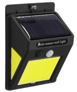 GloboStar® 71496 Αυτόνομο Ηλιακό Φωτιστικό LED COB 12W 1200lm με Ενσωματωμένη Μπαταρία 1200mAh – Φωτοβολταϊκό Πάνελ με Αισθητήρα Ημέρας-Νύχτας και PIR Αισθητήρα Κίνησης Αδιάβροχο IP65 Ψυχρό Λευκό 6000K