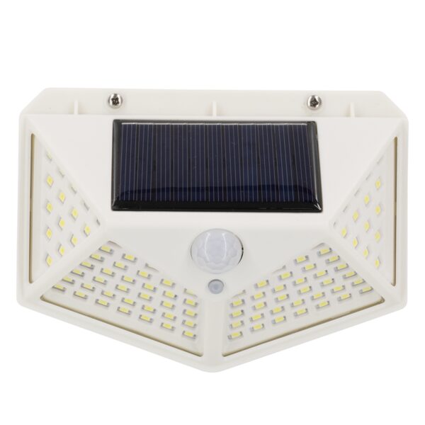 GloboStar® 71498 Αυτόνομο Ηλιακό Φωτιστικό LED SMD 10W 1000lm με Ενσωματωμένη Μπαταρία 1200mAh – Φωτοβολταϊκό Πάνελ με Αισθητήρα Ημέρας-Νύχτας και PIR Αισθητήρα Κίνησης Αδιάβροχο IP65 Ψυχρό Λευκό 6000K