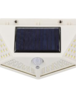 GloboStar® 71498 Αυτόνομο Ηλιακό Φωτιστικό LED SMD 10W 1000lm με Ενσωματωμένη Μπαταρία 1200mAh – Φωτοβολταϊκό Πάνελ με Αισθητήρα Ημέρας-Νύχτας και PIR Αισθητήρα Κίνησης Αδιάβροχο IP65 Ψυχρό Λευκό 6000K
