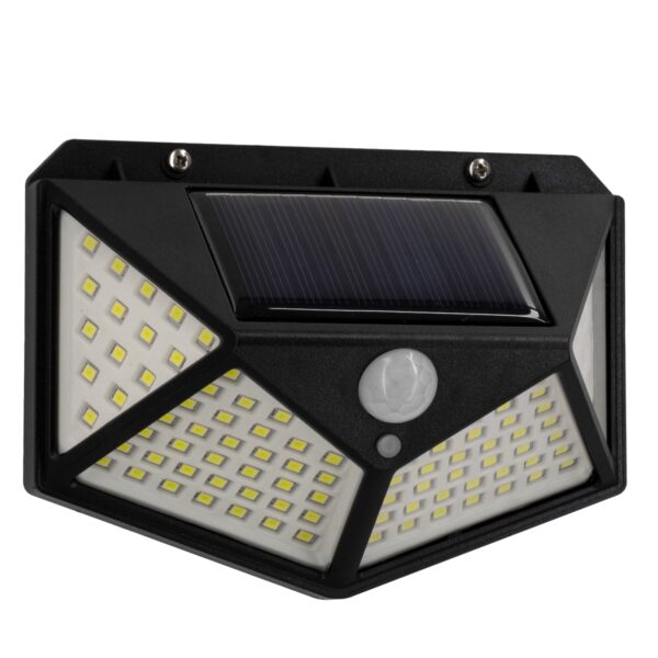 GloboStar® 71499 Αυτόνομο Ηλιακό Φωτιστικό LED SMD 10W 1000lm με Ενσωματωμένη Μπαταρία 1200mAh – Φωτοβολταϊκό Πάνελ με Αισθητήρα Ημέρας-Νύχτας και PIR Αισθητήρα Κίνησης Αδιάβροχο IP65 Ψυχρό Λευκό 6000K