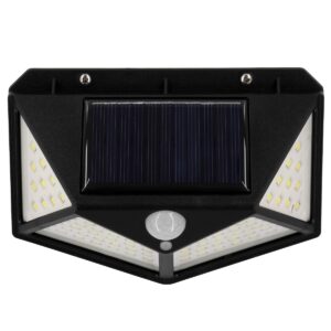 GloboStar® 71499 Αυτόνομο Ηλιακό Φωτιστικό LED SMD 10W 1000lm με Ενσωματωμένη Μπαταρία 1200mAh – Φωτοβολταϊκό Πάνελ με Αισθητήρα Ημέρας-Νύχτας και PIR Αισθητήρα Κίνησης Αδιάβροχο IP65 Ψυχρό Λευκό 6000K