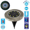 GloboStar® 71504 Αυτόνομο Ηλιακό Φωτιστικό Κήπου LED SMD 3W 200lm με Ενσωματωμένη Μπαταρία 600mAh – Φωτοβολταϊκό Πάνελ με Αισθητήρα Ημέρας-Νύχτας Αδιάβροχο IP65 Ψυχρό Λευκό 6000K