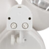 GloboStar® 71508 Λευκό Αυτόνομο Ηλιακό Φωτιστικό LED SMD 10W 150lm με Ενσωματωμένη Μπαταρία 1200mAh – Φωτοβολταϊκό Πάνελ με Αισθητήρα Ημέρας-Νύχτας και PIR Αισθητήρα Κίνησης Αδιάβροχο IP54 Ψυχρό Λευκό 6000K