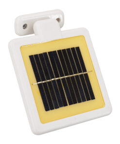 GloboStar® 71508 Λευκό Αυτόνομο Ηλιακό Φωτιστικό LED SMD 10W 150lm με Ενσωματωμένη Μπαταρία 1200mAh – Φωτοβολταϊκό Πάνελ με Αισθητήρα Ημέρας-Νύχτας και PIR Αισθητήρα Κίνησης Αδιάβροχο IP54 Ψυχρό Λευκό 6000K