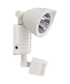 GloboStar® 71508 Λευκό Αυτόνομο Ηλιακό Φωτιστικό LED SMD 10W 150lm με Ενσωματωμένη Μπαταρία 1200mAh – Φωτοβολταϊκό Πάνελ με Αισθητήρα Ημέρας-Νύχτας και PIR Αισθητήρα Κίνησης Αδιάβροχο IP54 Ψυχρό Λευκό 6000K