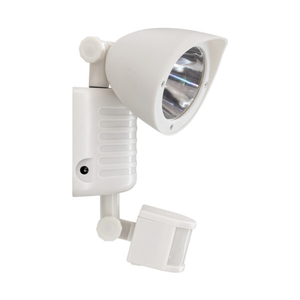GloboStar® 71508 Λευκό Αυτόνομο Ηλιακό Φωτιστικό LED SMD 10W 150lm με Ενσωματωμένη Μπαταρία 1200mAh – Φωτοβολταϊκό Πάνελ με Αισθητήρα Ημέρας-Νύχτας και PIR Αισθητήρα Κίνησης Αδιάβροχο IP54 Ψυχρό Λευκό 6000K