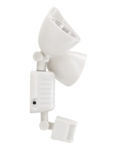 GloboStar® 71508 Λευκό Αυτόνομο Ηλιακό Φωτιστικό LED SMD 10W 150lm με Ενσωματωμένη Μπαταρία 1200mAh – Φωτοβολταϊκό Πάνελ με Αισθητήρα Ημέρας-Νύχτας και PIR Αισθητήρα Κίνησης Αδιάβροχο IP54 Ψυχρό Λευκό 6000K