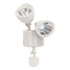 GloboStar® 71508 Λευκό Αυτόνομο Ηλιακό Φωτιστικό LED SMD 10W 150lm με Ενσωματωμένη Μπαταρία 1200mAh – Φωτοβολταϊκό Πάνελ με Αισθητήρα Ημέρας-Νύχτας και PIR Αισθητήρα Κίνησης Αδιάβροχο IP54 Ψυχρό Λευκό 6000K