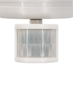 GloboStar® 71508 Λευκό Αυτόνομο Ηλιακό Φωτιστικό LED SMD 10W 150lm με Ενσωματωμένη Μπαταρία 1200mAh – Φωτοβολταϊκό Πάνελ με Αισθητήρα Ημέρας-Νύχτας και PIR Αισθητήρα Κίνησης Αδιάβροχο IP54 Ψυχρό Λευκό 6000K