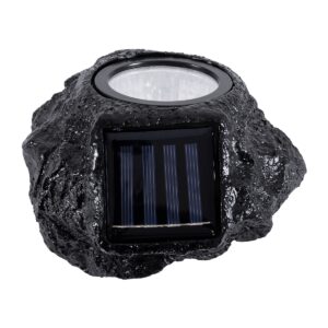GloboStar® 71509 Αυτόνομο Ηλιακό Φωτιστικό LED SMD 1W 100lm με Ενσωματωμένη Μπαταρία 600mAh – Φωτοβολταϊκό Πάνελ με Αισθητήρα Ημέρας-Νύχτας Αδιάβροχο IP65 Διακοσμητική Πέτρα – Βράχος Κήπου Θερμό Λευκό 2700K