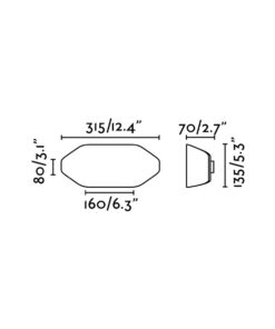Faro Barcelona FUTURE Λευκό Επιτοίχιο Φωτιστικό, Εξωτερικού Χώρου, IP 44, 1XE27 20W 5000K – 71516