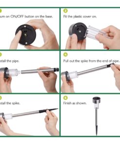 GloboStar® 71520 Αυτόνομο Ηλιακό Φωτιστικό LED SMD 1W 100lm με Ενσωματωμένη Μπαταρία 600mAh – Φωτοβολταϊκό Πάνελ με Αισθητήρα Ημέρας-Νύχτας Αδιάβροχο IP65 Φανάρι Κήπου Στρογγυλό Ψυχρό Λευκό 6000K