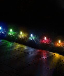 GloboStar® 71522-10 ΣΕΤ 10 Τεμαχίων Αυτόνομα Ηλιακά Φωτιστικά LED SMD 1W 90lm με Ενσωματωμένη Μπαταρία 600mAh – Φωτοβολταϊκό Πάνελ με Αισθητήρα Ημέρας-Νύχτας Αδιάβροχο IP65 Φανάρι Κήπου Στρογγυλό Πολύχρωμο RGB