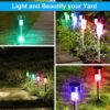 GloboStar® 71522 Αυτόνομο Ηλιακό Φωτιστικό LED SMD 1W 90lm με Ενσωματωμένη Μπαταρία 600mAh – Φωτοβολταϊκό Πάνελ με Αισθητήρα Ημέρας-Νύχτας Αδιάβροχο IP65 Φανάρι Κήπου Στρογγυλό Πολύχρωμο RGB