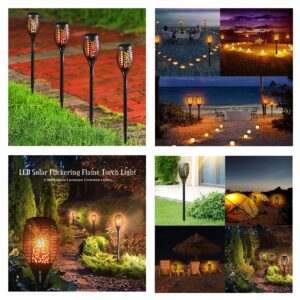 GloboStar® 71529 Αυτόνομο Ηλιακό Φωτιστικό LED SMD 5W 250lm με Ενσωματωμένη Μπαταρία 1200mAh – Φωτοβολταϊκό Πάνελ – Αισθητήρα Ημέρας-Νύχτας Φαναράκι Κήπου – Εφέ Φλόγας Διακοσμητικό Αυτόνομο Αδιάβροχο IP65 1500-2000K Φ11 x Υ75cm
