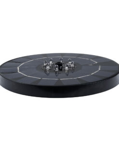 GloboStar® 71532 Ηλιακό Αυτόνομο Φωτοβολταϊκό Διακοσμητικό Συντριβάνι LED 3W με Μέγιστο Ύψος Νερού 30-60cm – 4 Διαφορετικά Μπέκ Ψεκασμού Αδιάβροχο IP68 Ψυχρό Λευκό 6000K Φ18 x Υ8cm