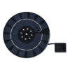 GloboStar® 71533 Ηλιακό Αυτόνομο Φωτοβολταϊκό Διακοσμητικό Συντριβάνι LED 3W με Μέγιστο Ύψος Νερού 30-60cm – 4 Διαφορετικά Μπέκ Ψεκασμού Αδιάβροχο IP68 Πολύχρωμο RGB Φ18 x Υ8cm