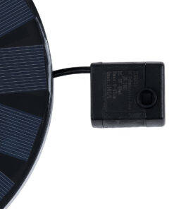 GloboStar® 71533 Ηλιακό Αυτόνομο Φωτοβολταϊκό Διακοσμητικό Συντριβάνι LED 3W με Μέγιστο Ύψος Νερού 30-60cm – 4 Διαφορετικά Μπέκ Ψεκασμού Αδιάβροχο IP68 Πολύχρωμο RGB Φ18 x Υ8cm