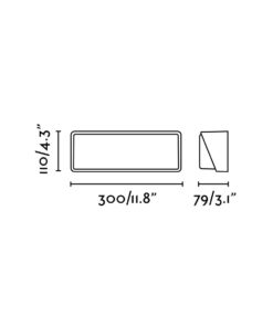 Faro Barcelona HALF Επιτοίχιο Φωτιστικό Μαύρου Χρώματος SMD LED 20W 3000K- 71537