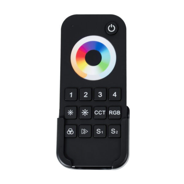GloboStar® 71544 RT10 SKYDANCE Ασύρματο Χειριστήριο Αφής RF 2.4Ghz 4 Group για όλα τα RGBW+WW SKYDANCE Controller DC 3V 2 x AAA – IP20 Μαύρο Μ12.2 x Π5.3 x Υ1.7cm – 5 Years Warranty