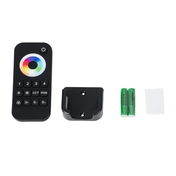 GloboStar® 71544 RT10 SKYDANCE Ασύρματο Χειριστήριο Αφής RF 2.4Ghz 4 Group για όλα τα RGBW+WW SKYDANCE Controller DC 3V 2 x AAA – IP20 Μαύρο Μ12.2 x Π5.3 x Υ1.7cm – 5 Years Warranty