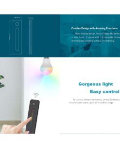 GloboStar® 71545 R10 SKYDANCE Ασύρματο Χειριστήριο Αφής RF 2.4Ghz 1 Group για όλα τα RGBW+WW+CCT SKYDANCE Controller DC 3V 1 x CR2032 – IP20 Μαύρο Μ12.2 x Π5.3 x Υ1.7cm – 5 Years Warranty