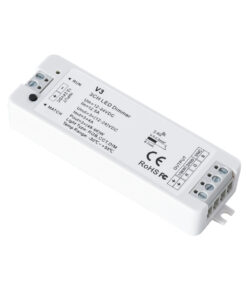 GloboStar® 71546 V3 SKYDANCE DC RF 2.4Ghz Dimmer High Speed Controller 3 Καναλιών DC 12-24V 3 x 5A 96W – Max 12A 288W – IP20 Μ10 x Π3.5 x Υ2cm – 5 Years Warranty