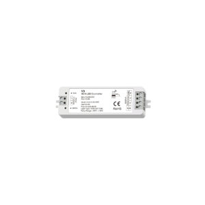 GloboStar® 71546 V3 SKYDANCE DC RF 2.4Ghz Dimmer High Speed Controller 3 Καναλιών DC 12-24V 3 x 5A 96W – Max 12A 288W – IP20 Μ10 x Π3.5 x Υ2cm – 5 Years Warranty