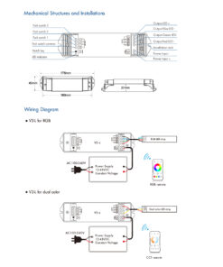 GloboStar® 71547 V3-L SKYDANCE DC RF 2.4Ghz Dimmer High Speed Controller & Push Dimming 3 Κανάλια DC 12-48V 3 x 6A 288W – Max 18.5A 288W – IP20 Μ17.5 x Π4.5 x Υ2.5cm – 5 Years Warranty