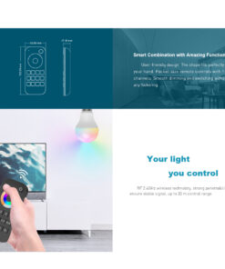 GloboStar® 71548 RT4 SKYDANCE Ασύρματο Χειριστήριο Αφής RF 2.4Ghz 1 Group για όλα τα RGB/RGBW SKYDANCE Controller DC 3V 2 x AAA – IP20 Μαύρο Μ12.2 x Π5.3 x Υ1.7cm – 5 Years Warranty