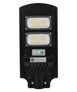 GloboStar® 71551 Αυτόνομο Ηλιακό Φωτιστικό Δρόμου Street Light LED SMD 100W 8000lm με Ενσωματωμένη Μπαταρία Li-ion 5500mAh – Φωτοβολταϊκό Πάνελ με Αισθητήρα Ημέρας-Νύχτας PIR Αισθητήρα Κίνησης Αδιάβροχο IP65 Ψυχρό Λευκό 6000K